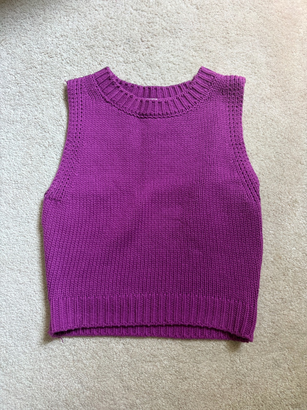 Le Lis Purple Knit Tank Top